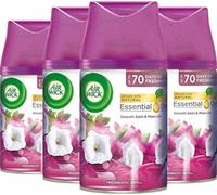 Air Wick Lot de 4 désodorisants automatiques en satin lisse et lys lunaire 250 ml