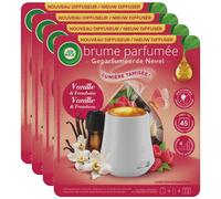 AIR WICK Lot de 4 Diffuseurs Huiles essentielles Brume Parfumée Vanille Diffuseur + 1 recharge