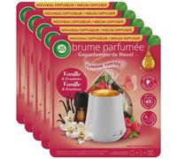 AIR WICK Lot de 5 Diffuseurs Huiles essentielles Brume Parfumée Vanille Diffuseur + 1 recharge