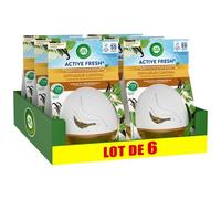 AIR WICK Lot de 6 Diffuseurs Continu Active Fresh Vanille Flacon de 75 ml
