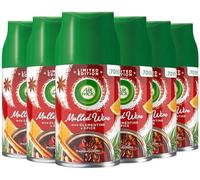 Air Wick Lot de 6 recharges pour désodorisant automatique Airwick 250 ml Durée de vie jusqu'à 420 jours Vin chaud