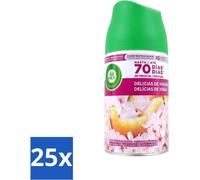 Air Wick - Parfum d'ambiance rechargeable - Blissful Summer - Spray automatique - 250 ml - Pack économique - 25 pièces