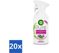 Air Wick Pure – Spray d'ambiance – Huiles essentielles – Lavande – 250 ml - Pack économique - 20 pièces