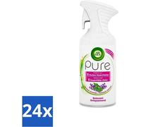 Air Wick Pure – Spray d'ambiance – Huiles essentielles – Lavande – 250 ml - Pack économique - 24 pièces