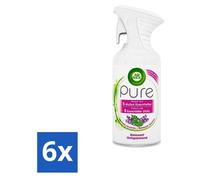 Air Wick Pure – Spray d'ambiance – Huiles essentielles – Lavande – 250 ml - Pack économique - 6 pièces