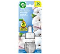 Air Wick Lot de 3 Recharges Diffuseur désodorisant Electrique Huiles essentielles Fleur de Coton & Orchidée