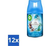 Air Wick - Recharge de désodorisant - Oasis turquoise - Vaporisateur automatique - 250 ml - Pack avantage - 12 pièces