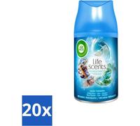 Air Wick - Recharge de désodorisant - Oasis turquoise - Vaporisateur automatique - 250 ml - Pack avantage - 20 pièces