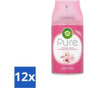 Air Wick - Recharge désodorisant - Fleurs de cerisier - Vaporisateur automatique - 250 ml - Pack avantage - 12 pièces