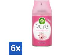 Air Wick - Recharge désodorisant - Fleurs de cerisier - Vaporisateur automatique - 250 ml - Pack avantage - 6 pièces