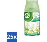 Air Wick - Recharge désodorisant - Jasmin & fleurs blanches - vaporisateur automatique - 250 ml - pack avantage - 25 pièces