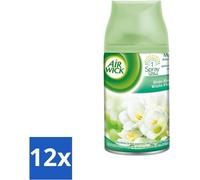 Air Wick - Recharge désodorisant - Jasmin & fleurs blanches - vaporisateur automatique - 250 ml - pack avantage - 12 pièces