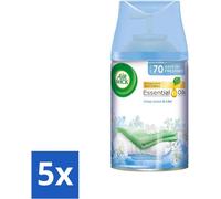 Air Wick - Recharge désodorisant - lin frais & lilas - vaporisateur automatique - 250 ml - pack avantage - 5 pièces