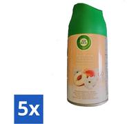 Air Wick - Recharge désodorisant - Pêche blanche - vaporisateur automatique - 250 ml - pack avantage - 5 pièces