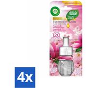 Air Wick - Recharge d'huiles essentielles - Brume d'océan & Fleur de lotus - Pack avantage - 4 pièces