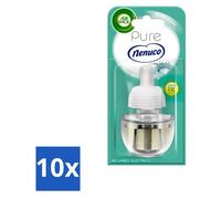 Air Wick - Recharges de parfum d'ambiance - Pure Nenuco - Diffuseur de parfum électrique - 19 ml - Pack avantage - 10 pièces