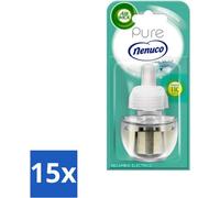 Air Wick - Recharges de parfum d'ambiance - Pure Nenuco - Diffuseur de parfum électrique - 19 ml - Pack avantage - 15 pièces