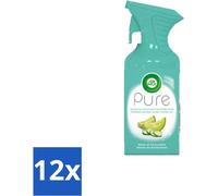 Air Wick – Spray d'ambiance – Melon pur & concombre – 250 ml - Pack économique - 12 pièces