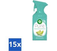 Air Wick – Spray d'ambiance – Melon pur & concombre – 250 ml - Pack économique - 15 pièces