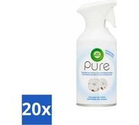 Air Wick - Spray - Douceur du coton - Désodorisant - 250 ml - Pack avantage - 20 pièces