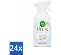 Air Wick - Spray - Douceur du coton - Désodorisant - 250 ml - Pack avantage - 24 pièces