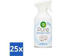 Air Wick - Spray - Douceur du coton - Désodorisant - 250 ml - Pack avantage - 25 pièces