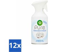 Air Wick - Spray - Douceur du coton - Diffuseur de parfum - 250 ml - Pack avantage - 12 pièces