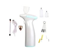 Airbrush avec pompe à compresseur air-pinceau puissant mini beauté électrique portable 0. 3mm Fournitures de bronzage peinture(Part C blue)