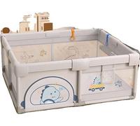 Aire de jeux pour bébés, conception spacieuse, structure en filet sécurisée, DN 150-180 cm