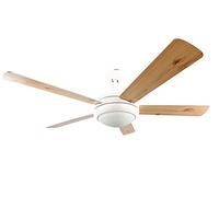 AireRyder Ventilateur de plafond Ursa – éclairage et télécommande, pales blanc & pin