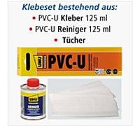 Airfit adhésif set 10000KS PVC-U adhésif/ Reiniger chacun 125 ml et chiffons