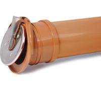 airfit clapet de bout de tuyau DN 160, orange pour conduites enterrées