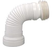 Airfit tuyau de raccordement WC 90010WA DN 98-120, 285-500 mm, flexible, blanc