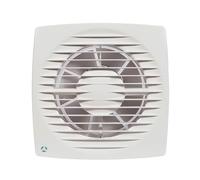 Airflow Aura 125B Extracteur de salle de bain - Contrôle de base, design compact, silencieux (31 dB), IPX4, débit 115 m³/h, conduit 125 mm