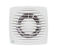 Airflow Aura Eco 100T - Extracteur d’air Salle de Bain avec Minuterie - Débit 50 m³/h (14 l/s), Ventilateur Axial 100 mm Silencieux 26 dB(A), Basse Consommation, IPX4, Garantie 2 Ans