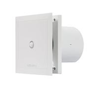 Airflow QT100MST Ventilateur Extracteur avec Capteur de Mouvement & Minuterie 15 Min - 100 mm (4") - Fabriqué en Allemagne, 2 Vitesses jusqu'à 25 L/s, Silencieux 25 DB, Écoénergétique 5/9W