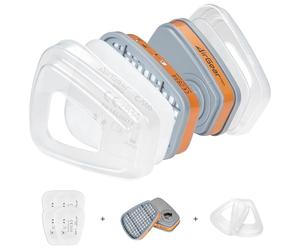 AirGearPro F-500 Filtres A1P2 Charbon Actif Anti-Poussière & Gaz