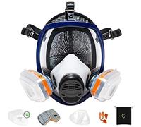 AirGearPro G-750 Masque de Protection Respiratoire Intégral avec Filtres A1P2 | Masque à gaz Anti-poussière pour Peinture, Pulvérisation, Ponçage, Travail du bois, Produits chimiques, Bricolage