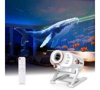 AIRIVO Projecteur galaxie 3D, projecteur d'étoiles avec haut-parleur Bluetooth et minuterie d'arrêt automatique 1/2/4h, télécommande pour décoration de chambre, cadeaux pour Noël, adultes, enfants