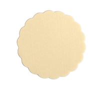 Airlaid Lot de 1000 dessous de verre ronds pour verres 9 cm de diamètre Aspect tissu Beige