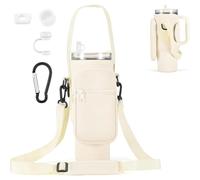 AIROLDI Sac pour Stanley Cup 1,2 l / 40 oz Stanley Cup, sac de transport avec compartiment pour téléphone portable, mousqueton et bandoulière réglable, pour les voyages, la randonnée, la course à