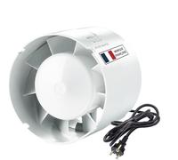 Airope 125 mm,Extracteur D'air Silencieux,190 m3 / h,16 W,Conduit en ligne,Axial de la gain,Économe en énergie,Pour le bain,WC,toilette,tente,serre,cuisine,bureau,garage,Garantie 5 ANS