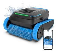 AIRROBO CP40 Robot Piscine sans Fil, Aspirateur Puissant, Nettoyage Fond, Parois et Ligne d'eau, Contrôle Via App, 120 Min/170m²