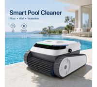 AIRROBO PC10 Nettoyeur de piscine robotisé sans fil, aspirateur intelligent pour fond/mur/ligne d'eau, autonomie de 120 min, piscines enterrées/hors sol