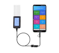 AIRUIXI testeur de Sol Transmetteur intégré au Sol, température et humidité EC NPK PH, capteur à 5 Broches for l'agriculture