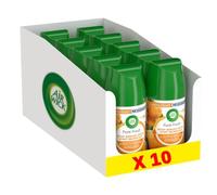 Airwick Desodorisant Maison Recharge Diffuseur FreshMatic Pure Fresh Agrumes - Lot de 10