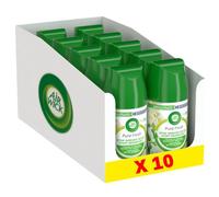 Airwick Desodorisant Maison Recharge Diffuseur FreshMatic Pure Fresh Jasmin - Lot de 10