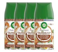 Airwick Lot de 4 Recharges Freshmatic Pure Fresh Vanille et Délice de Caramel -250ml