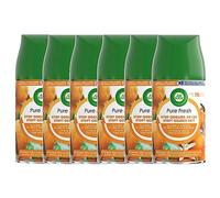 Airwick Lot de 6 Recharges Freshmatic Pure Fresh Plaisir d'Agrume et Zeste de Mandarine - 250 ml
