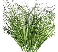 Aisamco 10 PCS Plastique Artificiel Herbe de blé Plantes artificielles Jardin intérieur Faux Plastique Vert arbuste Bureau fenêtre boîte Porche pièce Centrale décoration de Mariage